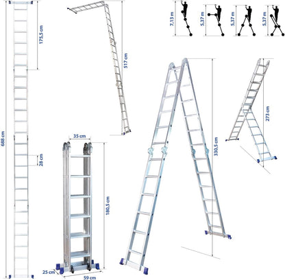 Stavalance4x6 scharnierende ladder