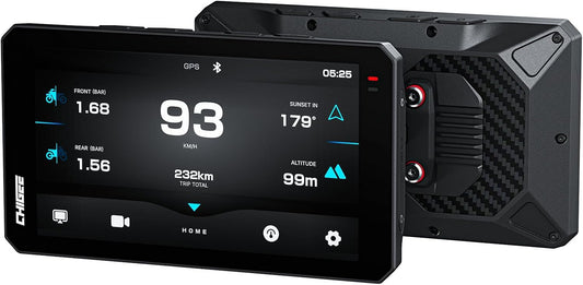 Motorfiets navigatiescherm – GPS navigatiesysteem – Navigatiescherm voor motor – CarPlay en Android Auto scherm – Motornavigatie – 6 inch 16:9 scherm – IPX9 waterdicht
