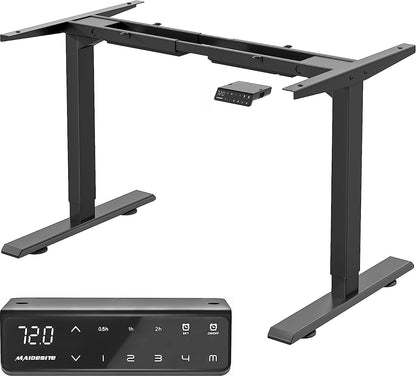 Maidesite Height Adjustable Electric Desk Height Adjustable Table Frame,Suitable for All Common Tabletops,2-Stage Lifting Legs(Black) - QUORE