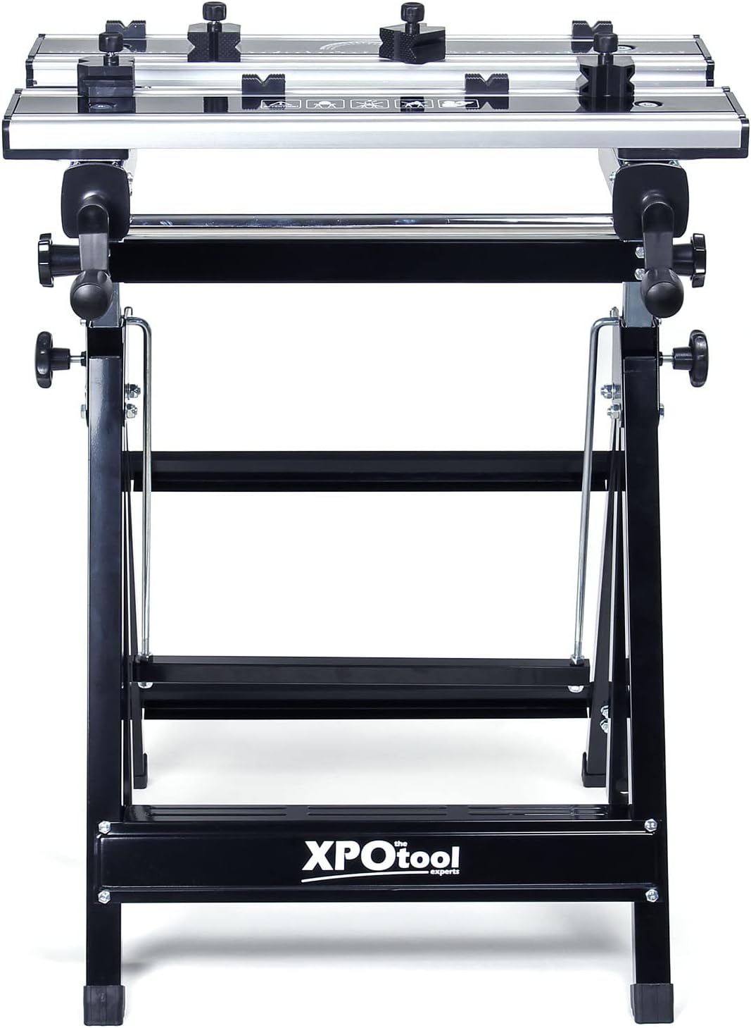 Wiltec mobiele werkbank tot 100 kg – inklapbare werktafel – verstelbare hoogte 77-107cm – kantelen