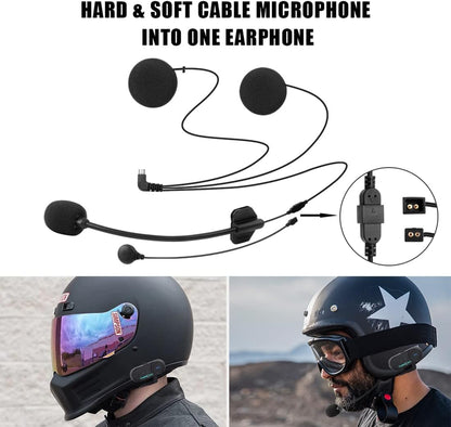 FreedConn T-COM VB Bluetooth headset, helm intercom, communicatiesysteem voor motorfietsen, GPS, FM-radio, handsfree, bereik 800 m, 2-3Riders Pairing dubbelpak