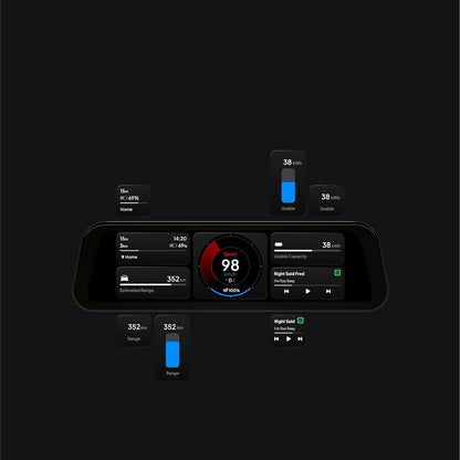 S3XY Dash voor Tesla (Head-up-display, CarPlay, Android Auto) (inclusief Commandant, Model Y Juniper)