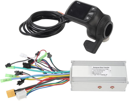 Motor Borstelloze Controllerkit, 36V 48V 60V 1000W 38A 3-modus Sinuscontroller met Waterdicht Paneel, voor Vervanging van Elektrische Fietsen