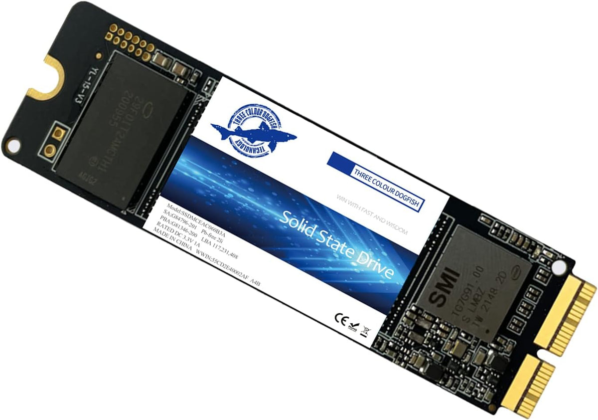 Dogfish 512GB SSD voor MacBook PCIe Gen3x4 M.2 NVMe, Interne Solid State Drive Upgrade voor MacBook Air A1466 (2013-2017) / MacBook Pro A1398 (Retina, 2013-2015) / iMac A1419 (2013-2019)