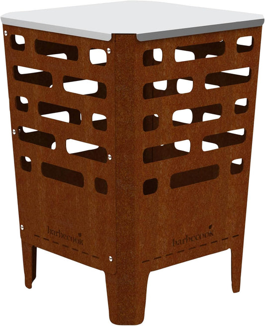 Barbecook vuurkorf Jill uit cortenstaal, vuurkorf buiten, 38x38x55cm
