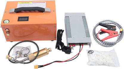 PCP Luchtcompressor, elektrische PCP-compressor, 300 W, hogedruk luchtcompressor, 12 V DC, mobiele multifunctionele compressor, 30 Mpa/300 bar/4500 PSI luchtcompressor, 220 V