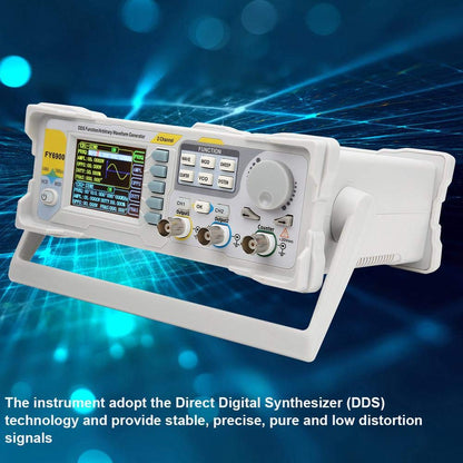 Digitale signaalgenerator, FY6900 sinus 0-30 MHz 2,4 inch TFT-scherm DDS-functie Golfvormpulsbrongeneratoren Frequentiemeter 250 MSa/s VCO-burst AM/PM/FM/ASK/FSK/PSK-modulatie (EU)