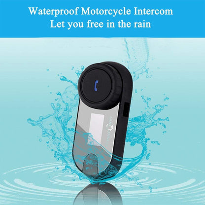 FreedConn Motorfiets communicatiesysteem, helm bluetooth intercom, helm headset (800 m bereik, zodat draadloos bellen,mp3-muziek beluisteren, FM-radio (2 set met zachte kabel)