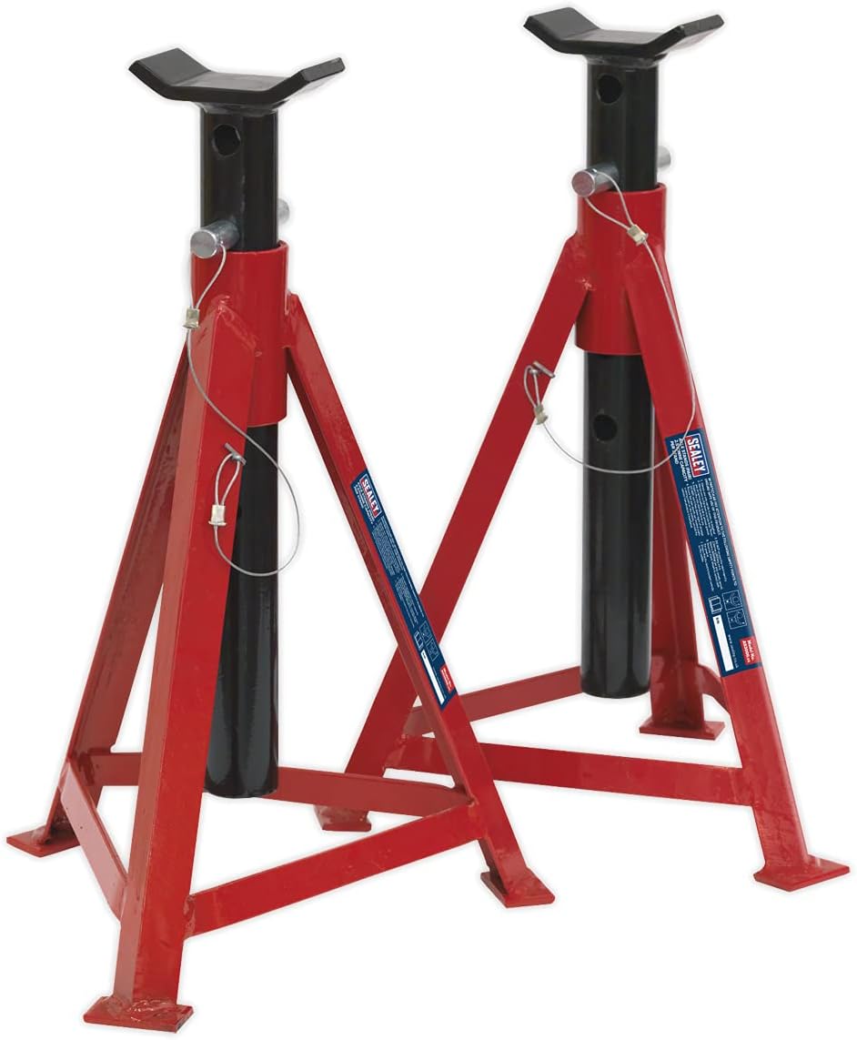 Sealey AS3000 Axle Stands (Pair) 2.5tonne Capacity per Stand Medium Height