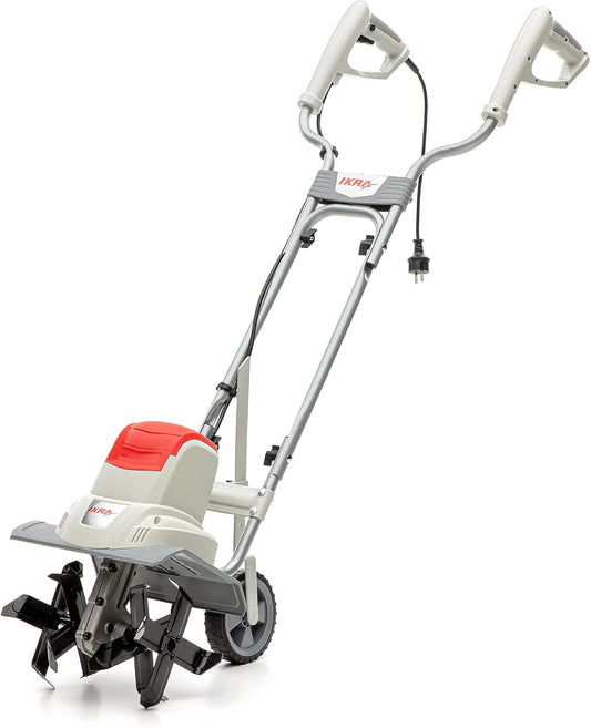 IKRA Elektrische Grondfrees Cultivator IEM 800S, werkbreedte 30 cm, werkdiepte 20 cm, grijs/rood/zwart