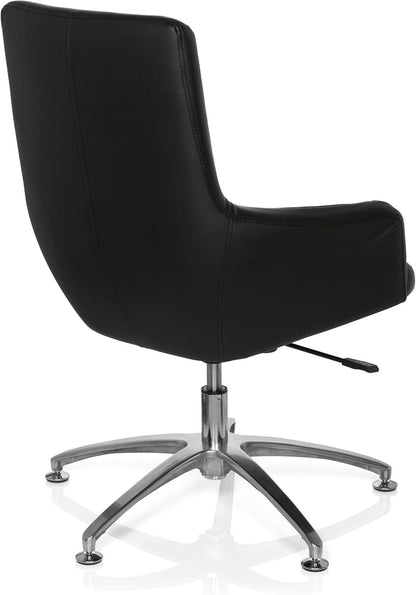HJH Office Lounge/Recliner Chair, Shake 300 faux leather black