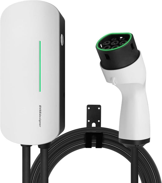 Wallbox 7.4kW Type 2 Thuislaadstation voor Elektrische Voertuigen Enkel Fase 6M Kabel Buiten en Binnen Gebruik