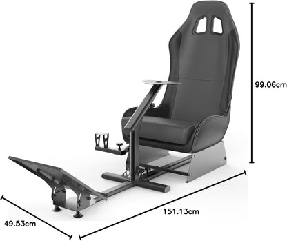 Racing Wheel Stand – Gaming Cockpit – Racestoel – Simulator Stoel – Racing Simulator – Verstelbare Gamingstoel – Stalen Frame – Compatibel Met Logitech En Thrustmaster