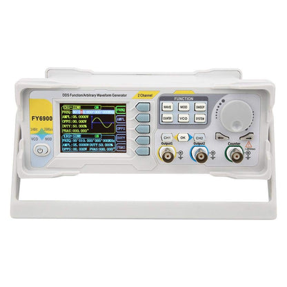 Digitale signaalgenerator, FY6900 sinus 0-30 MHz 2,4 inch TFT-scherm DDS-functie Golfvormpulsbrongeneratoren Frequentiemeter 250 MSa/s VCO-burst AM/PM/FM/ASK/FSK/PSK-modulatie (EU)