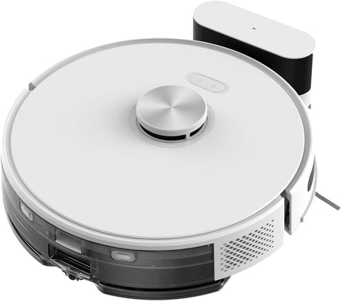 Robotstofzuiger - met Dweilfunctie - 4000Pa - 300m² - Navigatie - Routeplanning - LDS - LiDAR - Alexa - APP - Nauwkeurige - Gepersonaliseerde Reiniging - Ideale voor Tapijten - Wit