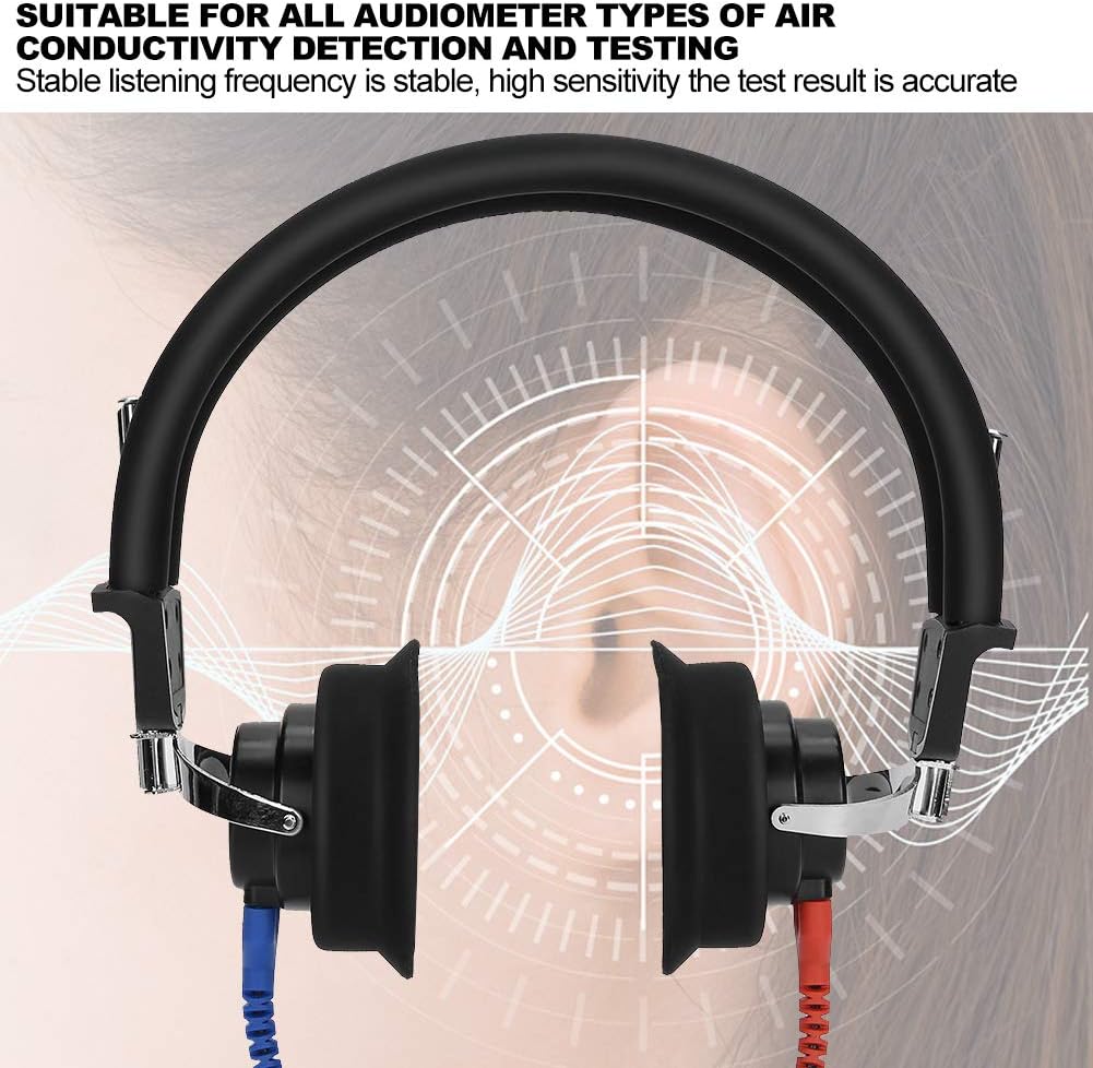 Digitale audiometer-hoofdtelefoon gehoortester zeer gevoelige audio hoofdtelefoon voor audiologen luchtleiding-gehoortest