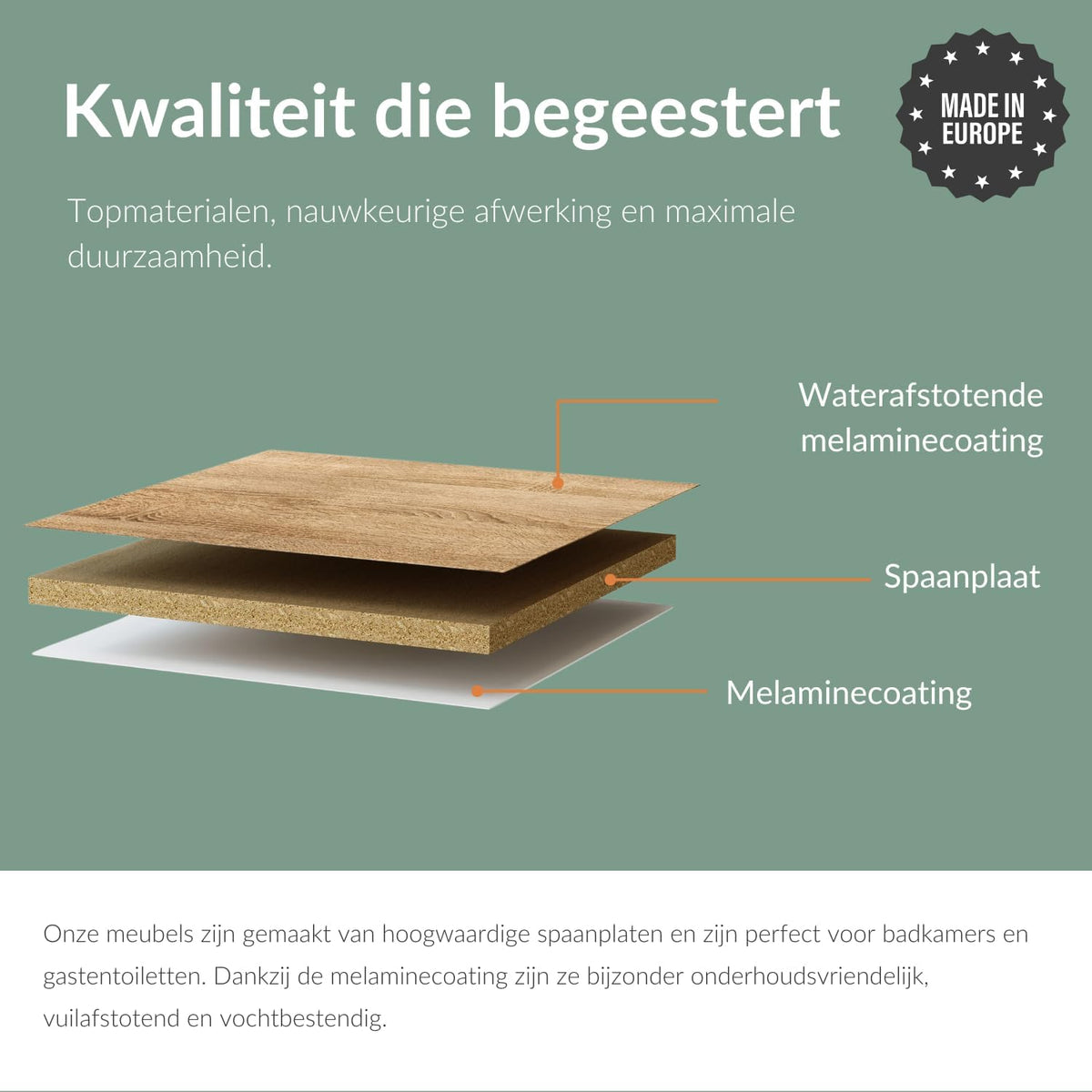 Planetmöbel bathroom cabinet set Washbasin with vanity unit 45 x 60 x 33 cm with mirror cabinet 40 cm, 2X midi cabinets for bathroom & guest toilet, gold oak - QUORE