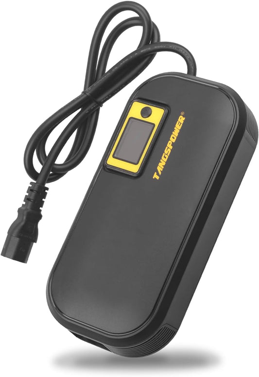 84V Oplader – Acculader – Batterijlader – Elektrische Fiets Lader – Scooter Oplader – Instelbare 8 Ampère Stroom – LCD Display Met Veiligheidssystemen