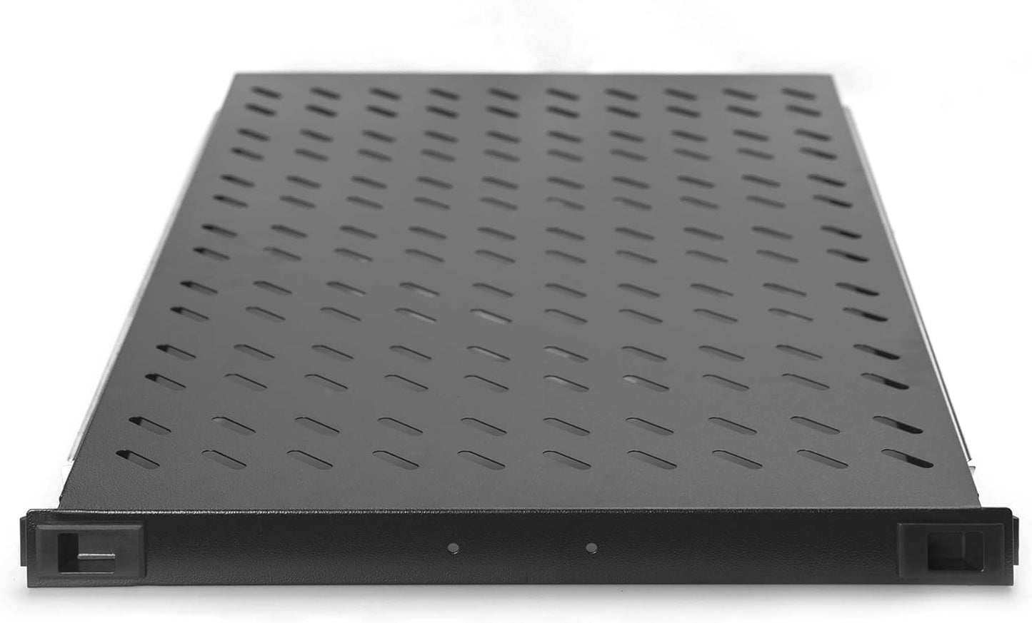 DIGITUS Uittrekbaar legbord - 19-inch - 1U - Voor- en achterbevestiging - Draagvermogen 65 kg - Voor netwerk- en serverkasten - Vanaf 1000 mm kastdiepte - Zwart