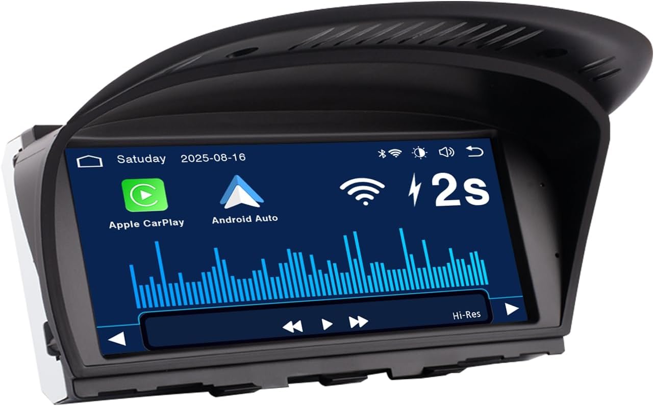 Linux autoradio met bliksemsnelle start voor BMW 3-serie/5-serie E60 E61 E90 E91 E92 (2008-2013) | Draadloze CarPlay & Android Auto | Linux-systeem | CIC iDrive-upgrade