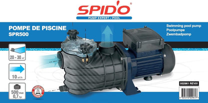 Spid'O 2961 Zwembadpomp SPIDO PC500, blauw