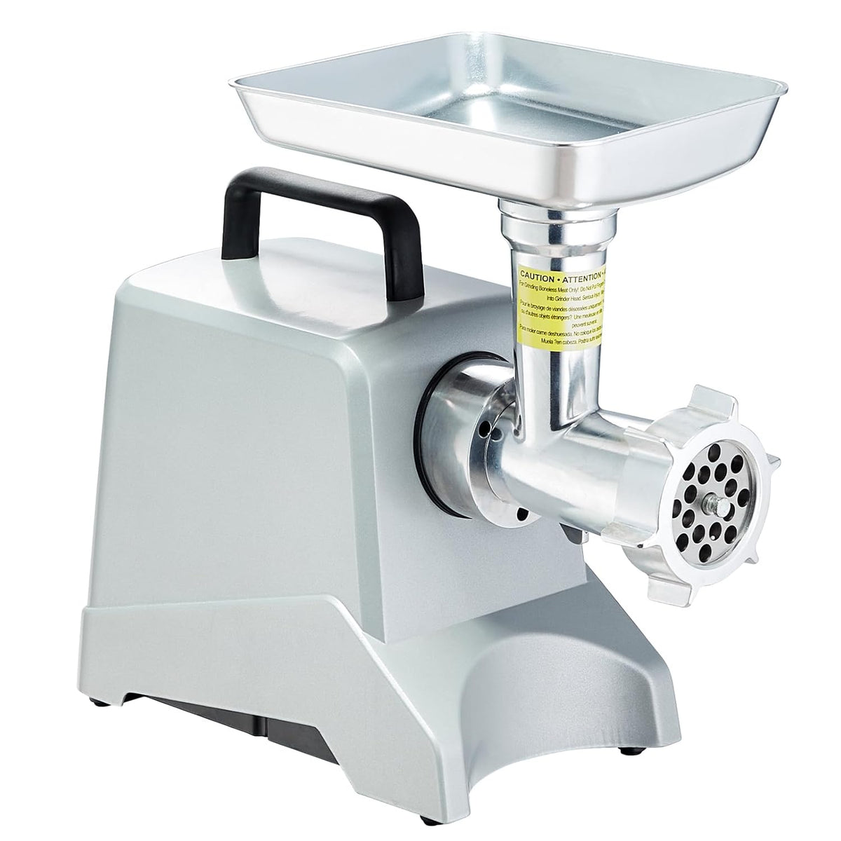 Elektrische Vleesmolen – Gehaktmolen – Hakmolen – Vleeswolf – Worstmaker – 575 W / 800 W Piek, 2,27 Kg/Min – Aluminium Behuizing