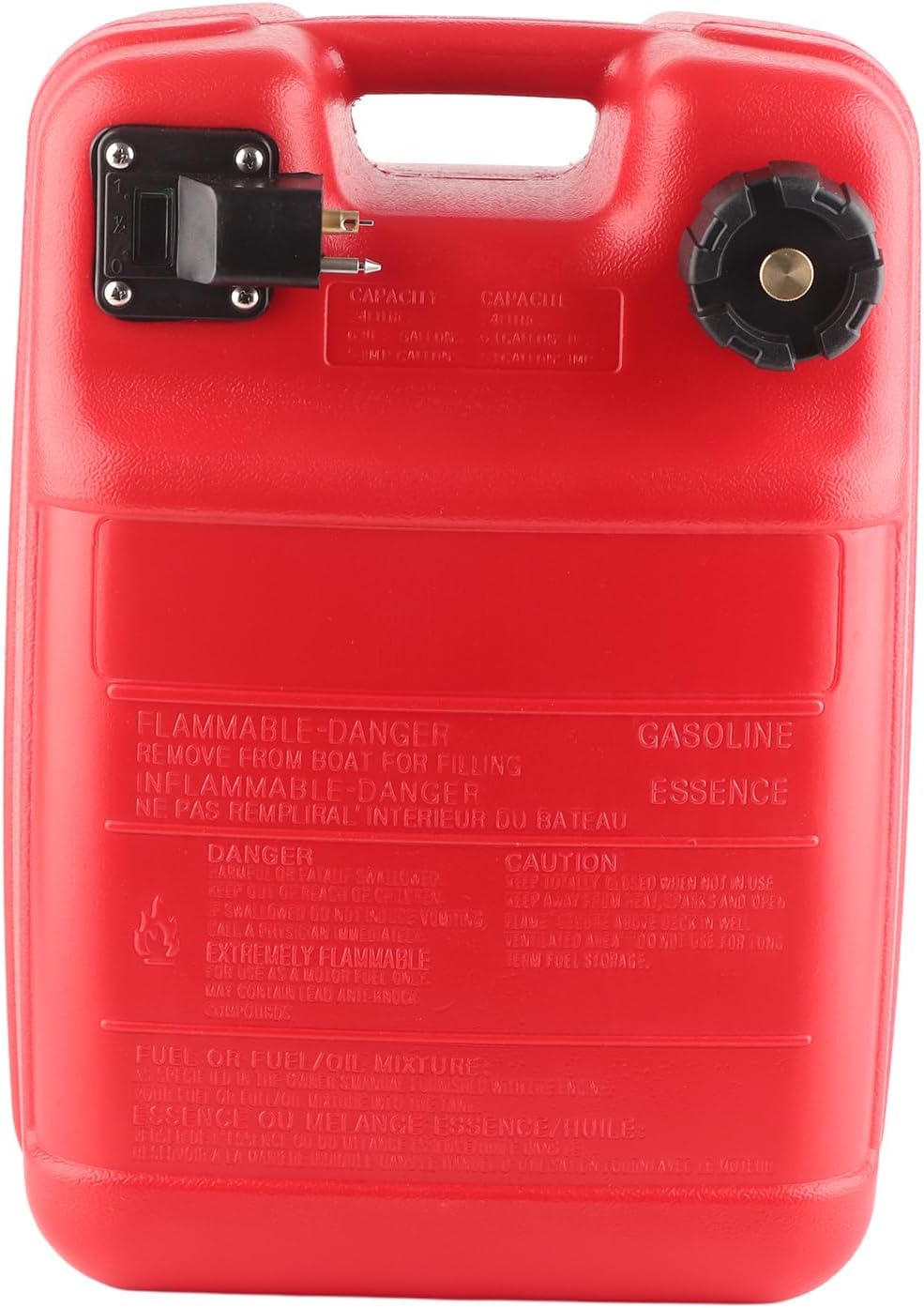 Brandstoftank voor Boot 24 Liter – Buitenboordtank – Benzinetank – Brandstofreservoir – Marine Brandstoftank – Ingebouwd Brandstoffilter – Lekvrije Goed Sluitende Dop