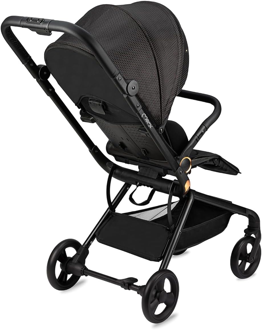 MoMi ADELLE kinderwagen voor kinderen vanaf 6 maanden (tot 22 kg), opvouwbare kinderwagen met 360° zitting en 5-punts veiligheidsgordel, boodschappenmand en draaggreep na het opvouwen
