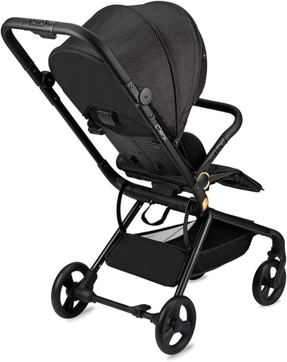 MoMi ADELLE kinderwagen voor kinderen vanaf 6 maanden (tot 22 kg), opvouwbare kinderwagen met 360° zitting en 5-punts veiligheidsgordel, boodschappenmand en draaggreep na het opvouwen