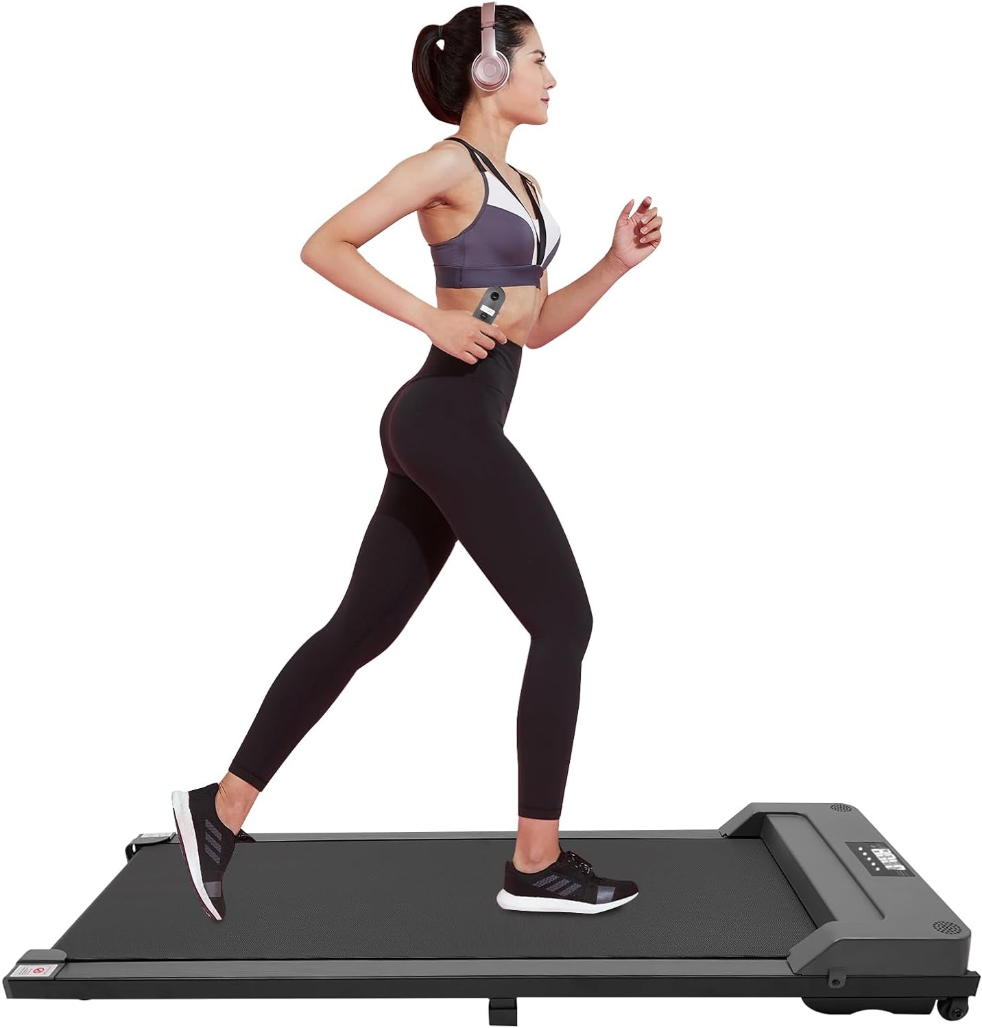 Under Desk Treadmill 3.0 PS Walking Pad Small Portable Treadmill for Office and Home Small Compact Treadmill Shock Absorbing Low Noise Max Load Capacity 150kg - QUORE