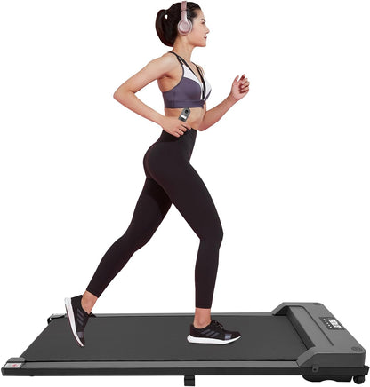 Under Desk Treadmill 3.0 PS Walking Pad Small Portable Treadmill for Office and Home Small Compact Treadmill Shock Absorbing Low Noise Max Load Capacity 150kg - QUORE
