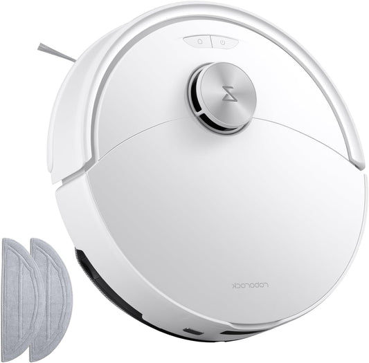Robotstofzuiger – Robotstofzuiger Met Dweilfunctie – Robotstofzuiger Met Zelflediging – Dweilrobot – Automatische Stofzuiger – 10.000 Pa Zuigkracht – VibraRise 2.0 Dweilsysteem Met 8mm Verstelling