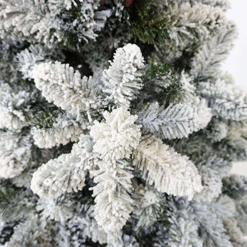 Kerstboom met sneeuw 150/180/210/230/270 cm realistisch oppervlak (210)