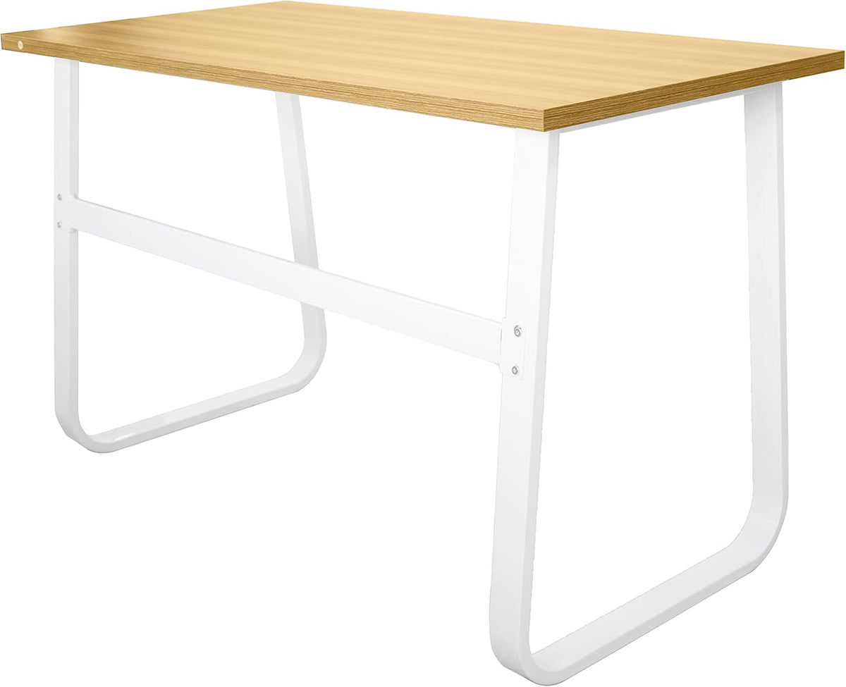 Writing Table for Computer PC Table Studio Desk with Wood Shelf Industrial Style Table Wood and Metal 120 x 60 x 75 cm