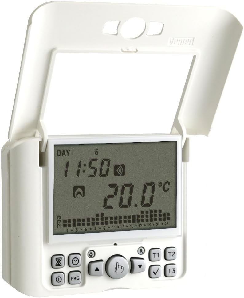 Wandthermostaat Wit – Chronothermostaat – Kamerthermostaat – Weekthermostaat – Digitale Thermostaat – Weekprogramma – GSM-bediening Via Sms