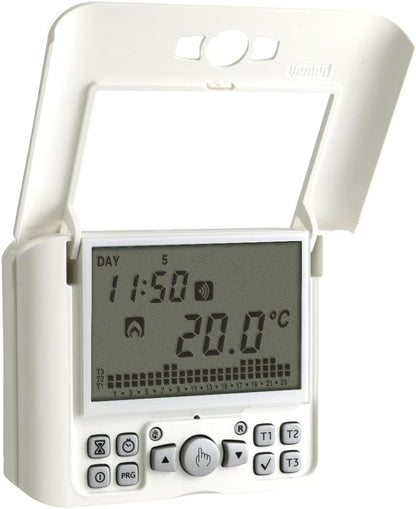 Wandthermostaat Wit – Chronothermostaat – Kamerthermostaat – Weekthermostaat – Digitale Thermostaat – Weekprogramma – GSM-bediening Via Sms