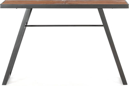 Console 120 x 35 x 77 cm, Madera/Metal