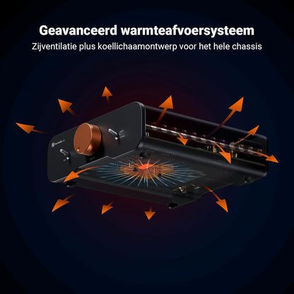 Fosi Audio ZA3 Gebalanceerde Stereo/Mono Versterker HiFi, Chips TPA3255, Mini Audio Versterker Monoblock met XLR RCA Ingangen en 12V Trigger-In, voor Desktop Boekenplank Luidsprekers & Subwoofers