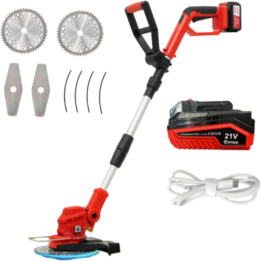 Grastrimmer – Accu Graskantenmaaier – Kantenmaaier – Bosmaaier – 3-in-1 Multifunctioneel – 21V 4000mAh Accu – Verstelbare Telescopische Steel
