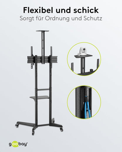 Goobay 59508 Support Pour Téléviseur 177,8 cm (70") Noir