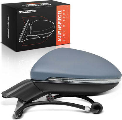 Frankberg Elektrische buitenspiegel, buitenspiegel, links, 9-polig, verwarmbaar & knipperlicht, compatibel met Golf Alltrack BA5 BV5 2014-2020, vervanging # 5G1857507AM9B9