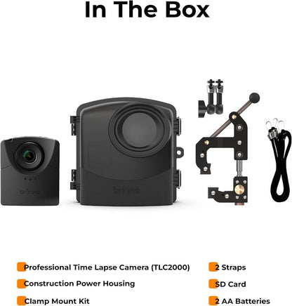 Brinno BCC2000 bouwplaatsen time-lapse-camera 1080P HDR met behuizing en klem