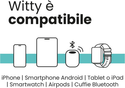 Witty Accu-saver voor smartphone, verdubbelt de levensduur van de accu van je smartphone – Battery Saver voor oplader iPhone, Android, Samsung, Huawei, iPad, Smartwatch en Tablet (zwart, 4 stuks)
