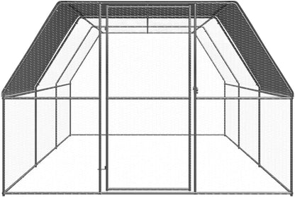 vidaXL Chicken coop 3x6x2m galvanized steel - QUORE