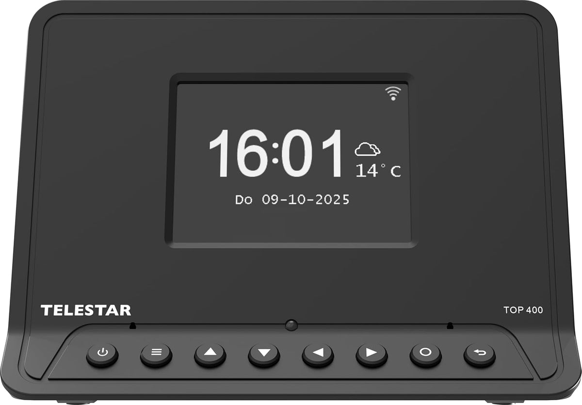 TELESTAR TOP 400 HiFi-adapter (adapter voor het achteraf inbouwen van internetradio, DAB+, streamingdiensten, Bluetooth 5.3, USB-opname) – zwart