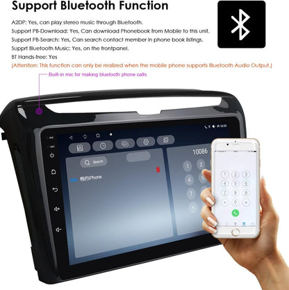 Ossuret Autoradio voor Lancia Ypsilon (2012-2020), 9 Inch Android 13 Touchscreen 2+32GB GPS Navigatie met Carplay Android Auto WiFi Bluetooth Stuurwielbediening DSP USB