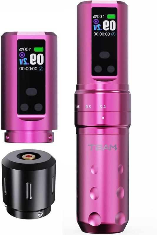 Draadloze Tattoo Pen – Tattoo Machine – Rotatie Tattoo Gun – Tattoo Pistool – Professionele Tattoo Tool – 7 Instelbare Slaglengtes – 2000mAh Batterij Met OLED Display