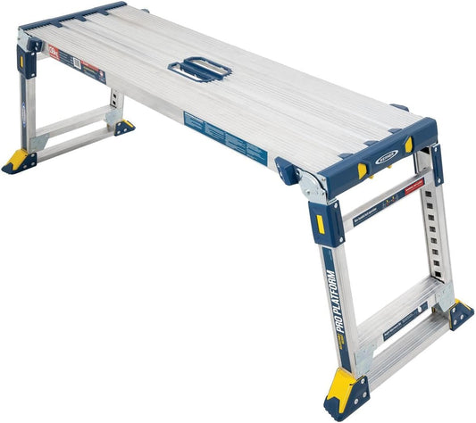 Werner 79023 Verstelbare Pro Werkplatform Werk & Toegang, Zilver, One Size