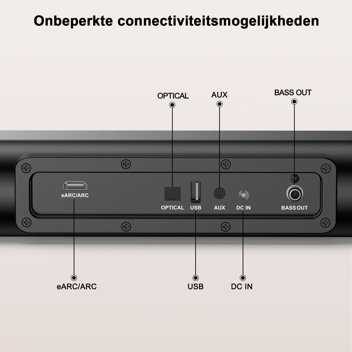 Soundbar – Home Cinema Speaker – Audio Bar – TV Luidspreker – Sound System – Dolby Atmos 3D Geluid – 200W Piekkracht Met Externe Subwoofer