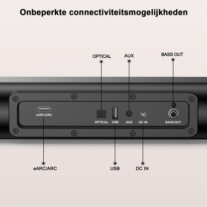 Soundbar – Home Cinema Speaker – Audio Bar – TV Luidspreker – Sound System – Dolby Atmos 3D Geluid – 200W Piekkracht Met Externe Subwoofer